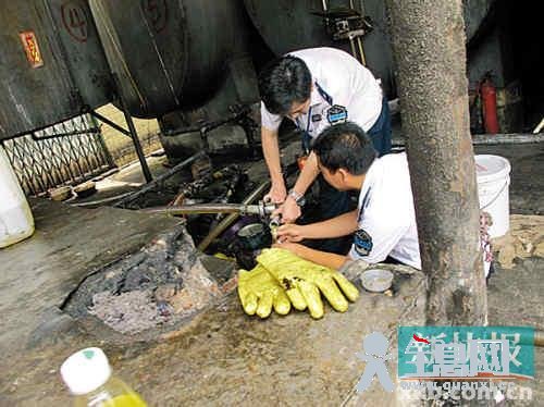 东莞查获近十吨疑似地沟油